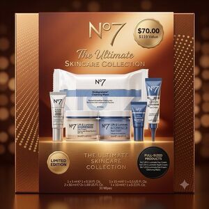 No 7 The Ultimate Skin Care Collection 6 Piece Gift Set Brand New In Sealed Box